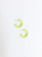 Classic Small Acrylic Hoop Earrings