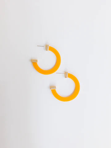 Classic Medium Acrylic Hoop Earrings