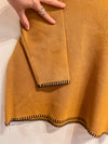 Copper Sweater With Black Seam Detailing