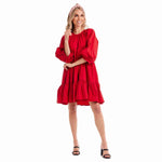 Red Adriana Bow Dress