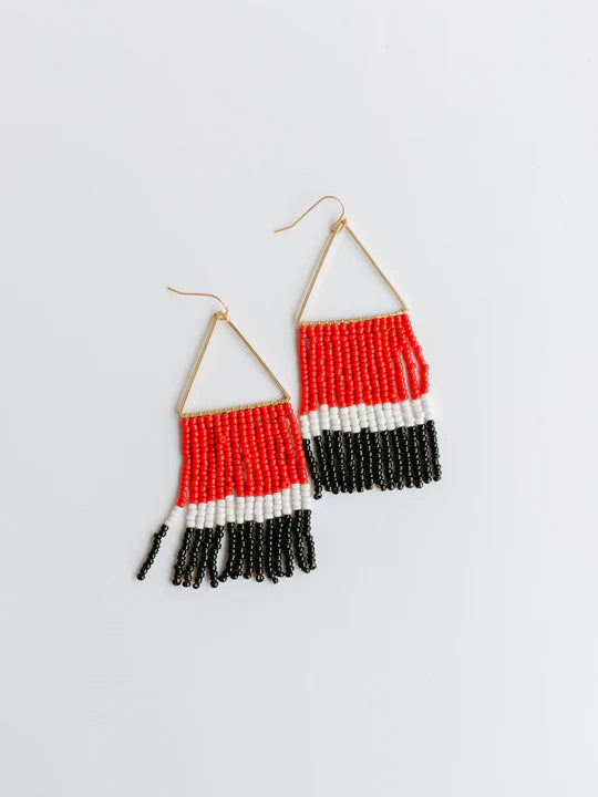 Red/Black Greer Earrings