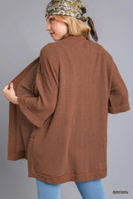Chunky Waffle Knit Cardigan