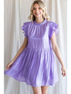 Lavender Satin Dress
