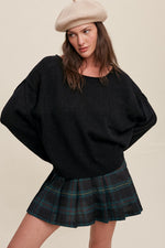 Lightweight Crop Pullover Sweater