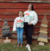 Holly Jolly Puff Sleeve Sweater Top