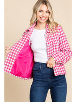 Hot Pink Tweed Jacket