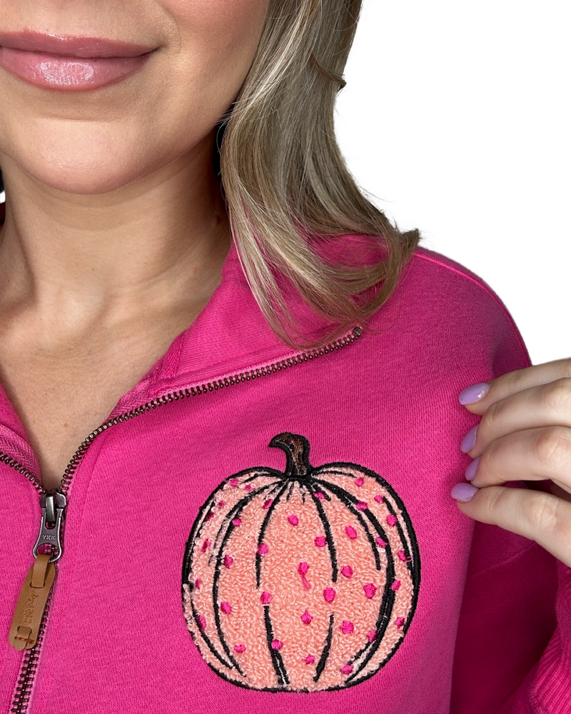 Electric Pink Pumpkin Patch Tommy Sweatshirt