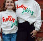 Holly Jolly Puff Sleeve Sweater Top
