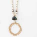 Hammered Pendant Necklace