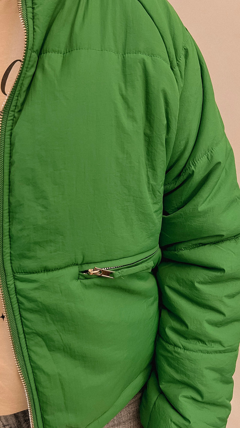 Green Puff Jacket