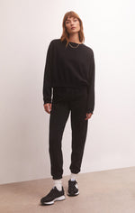 Black Classic Crew Sweatshirt