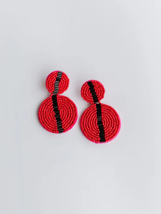 Red/Black Colleen Earrings