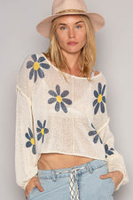 Daisy Print Sweater