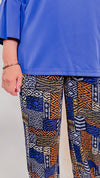 Multi Shirred Waist Wide Leg Pant