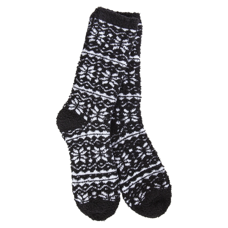 Fair Isle Holiday Cozy Winter Crew Socks