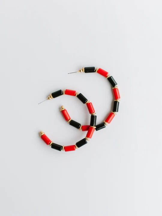 Red/Black Cara Earrings