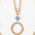 Hammered Pendant Necklace