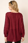 V-Neck Dolman Long Sleeve Sweater