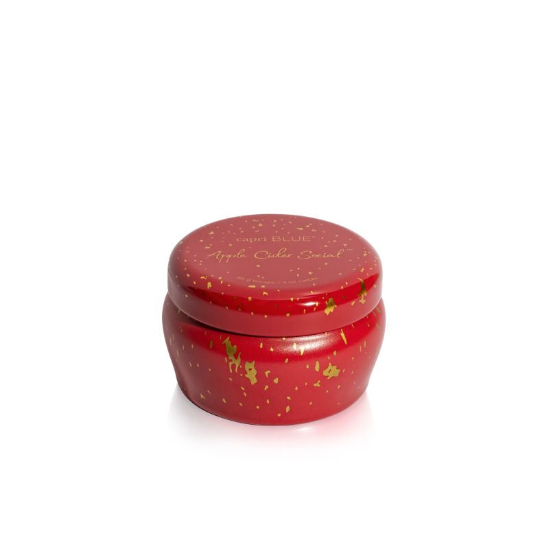 Apple Cider Social Glimmer Mini Tin Candle-3 oz