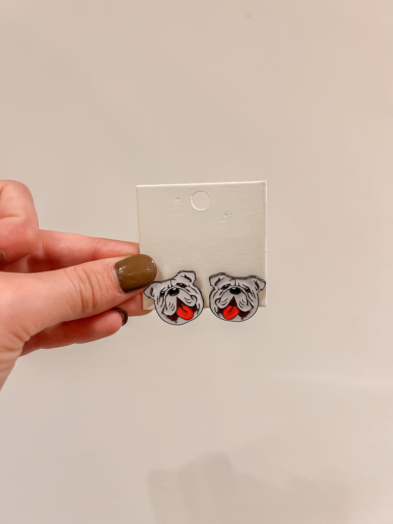 Bulldog Stud Earrings