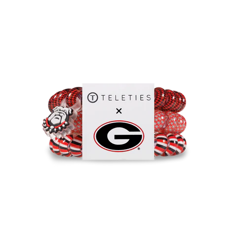 Large University of Georgia Teleties Hair Ties