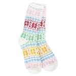 Fair Isle Holiday Cozy Winter Crew Socks