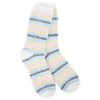 Holiday Feather Multi Stripe Crew Sock