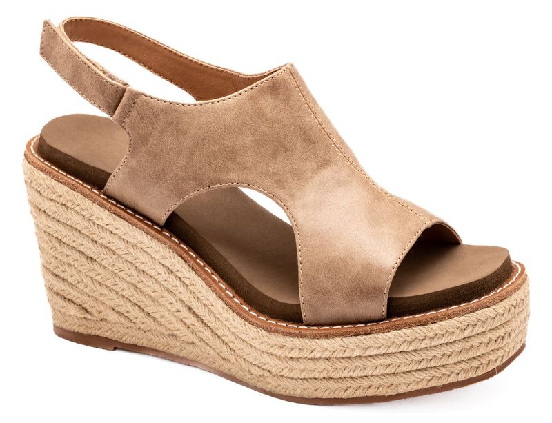 Taupe Freddie Wedge