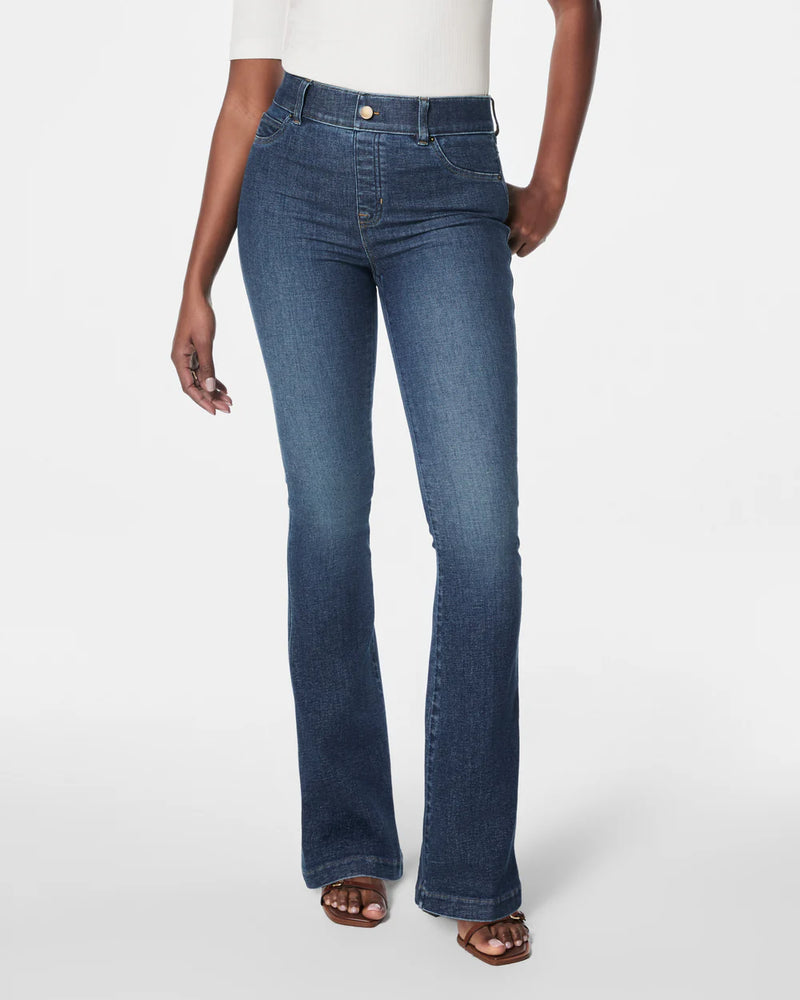 SPANX Authentic Blue Flare Jeans-Petite