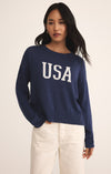 Sienna USA Yacht Blue Sweater