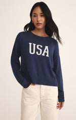 Sienna USA Yacht Blue Sweater