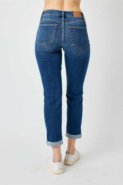 Mid Rise Destroy Slim Jean