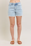 Mineral Wash Denim Shorts