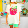 Teacher Apple Bow Tee