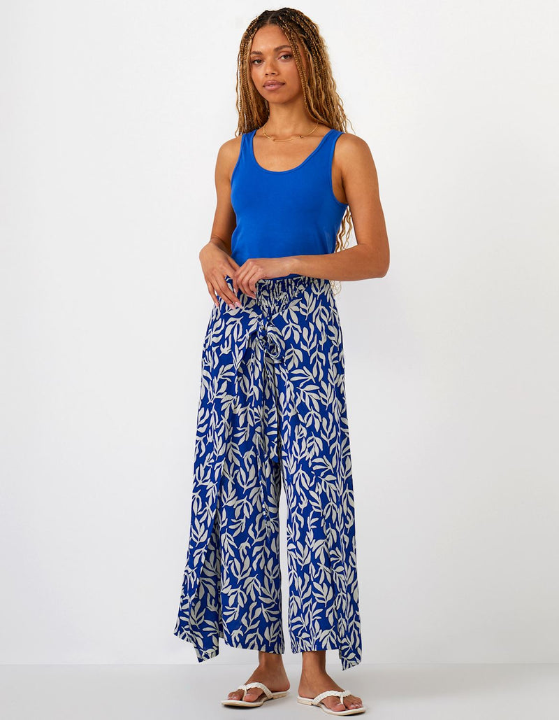 Blue Print Palazzo Pant