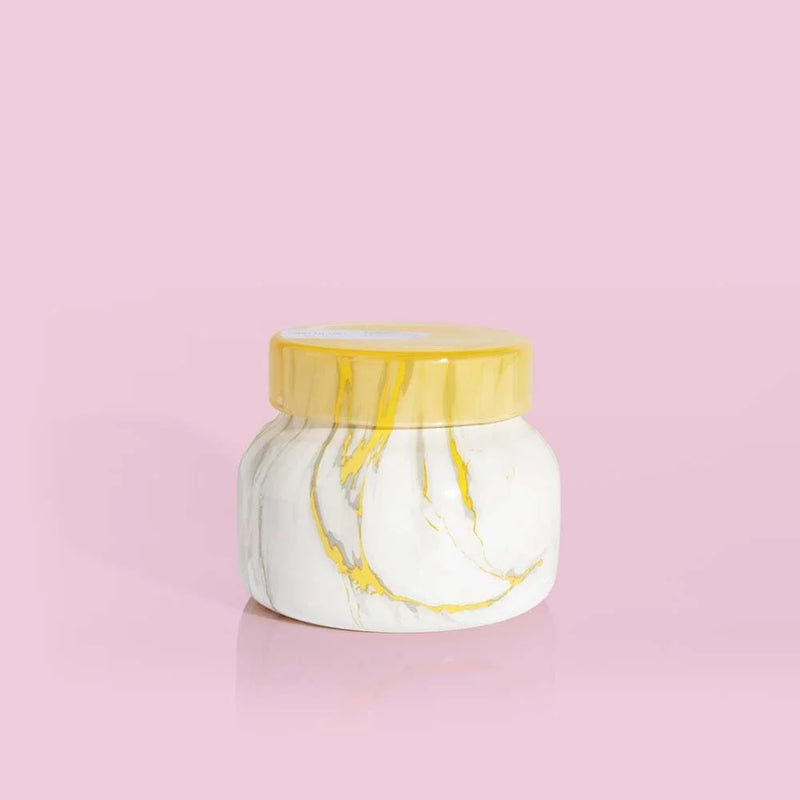 Pineapple Flower Modern Marble Candle-8 oz.