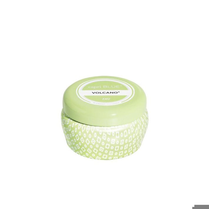 Volcano Iced Matcha Print Mini Tin Candle