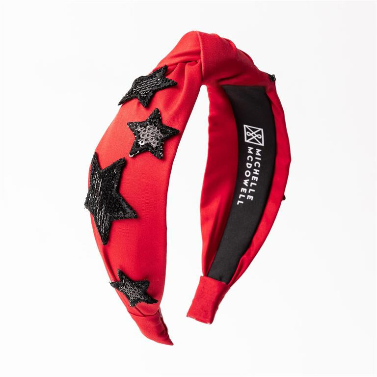 Emma Red & Black Headband