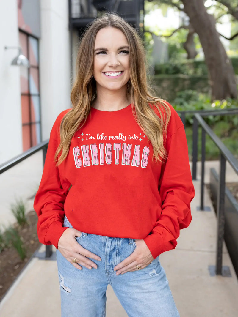 Really Into Christmas Long Sleeve Tee