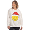 White Santa Happy Face Sweatshirt