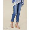 OMG Skinny Ankle Slant Double Fringe Jeans