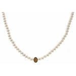 Kids Marked for Me Pearl Strand Initial Necklace