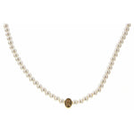 Kids Marked for Me Pearl Strand Initial Necklace