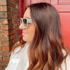Heritage Square Bevel Frame Sunglasses