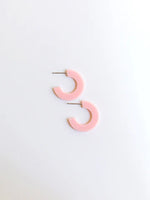 Classic Small Acrylic Hoop Earrings