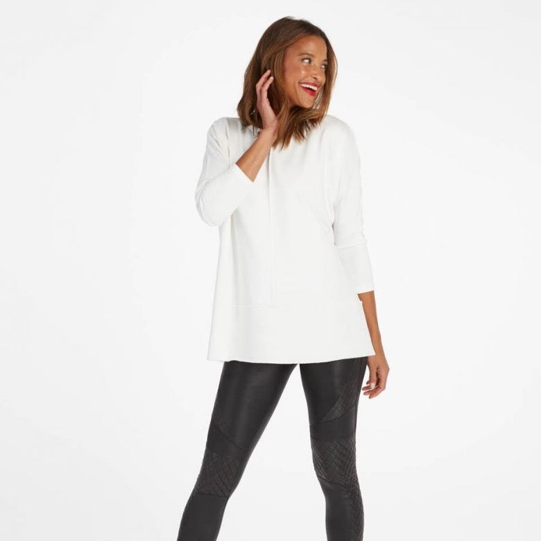 Spanx Perfect Length Dolman Sweatshirt-Oatmeal